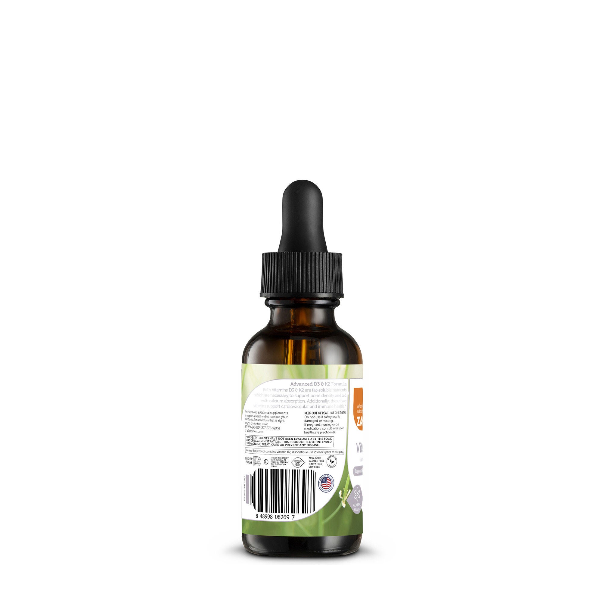 Vitamin D3 and K2 Liquid Supplement- 30mL (447 Servings)